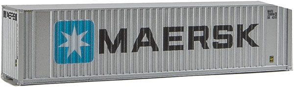 Walthers SceneMaster 40' Hi Cube Ribbed Side Container - Maersk - N Scale