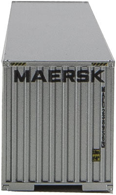 Walthers SceneMaster 40' Hi Cube Ribbed Side Container - Maersk - N Scale