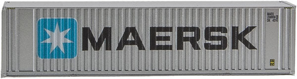Walthers SceneMaster 40' Hi Cube Ribbed Side Container - Maersk - N Scale