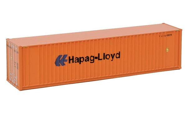 Walthers SceneMaster 40' Hi Cube Ribbed Side Container - Hapag-Lloyd - N Scale
