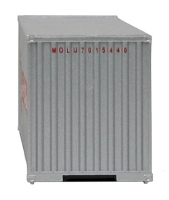 Walthers SceneMaster 40' Hi Cube Ribbed Side Container - Mitsui OSK Lines - N Scale