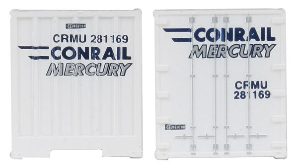 Walthers SceneMaster 48' Ribbed Side Container - Conrail Mercury - N Scale