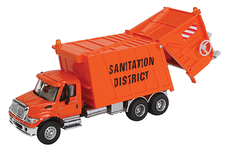 Walthers SceneMaster International(R) 7600 Garbage Truck - Sanitation District - HO Scale