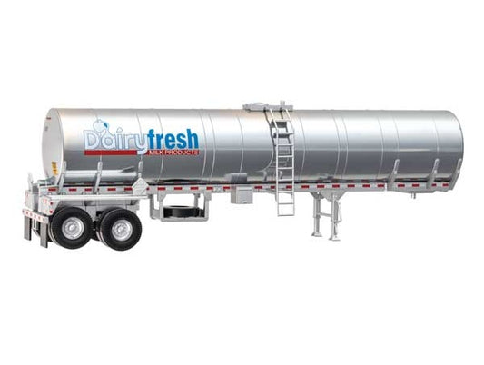 Walthers SceneMaster | Food Grade Tank Trailer | Dairy Fresh Milk Products | HO Scale