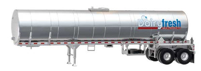 Walthers SceneMaster | Food Grade Tank Trailer | Dairy Fresh Milk Products | HO Scale