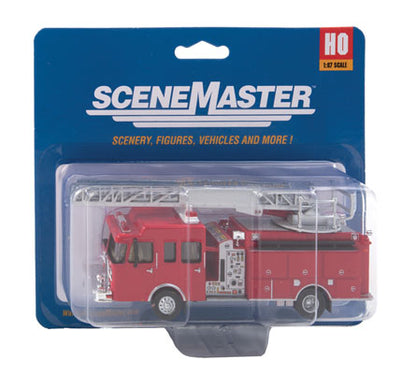 Walthers SceneMaster - Heavy-Duty Fire Department Ladder Truck - HO Scale