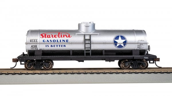 Bachmann Silver Series(R) (17817) | 40' Single-Dome Tank Car | Staroline Gasoline #438  | HO Scale