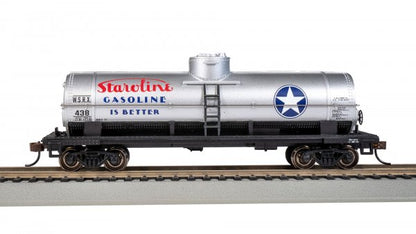 Bachmann Silver Series(R) (17817) | 40' Single-Dome Tank Car | Staroline Gasoline #438  | HO Scale