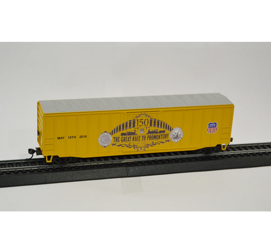Value Trains Kadee Equipped ACF 50' 6" Boxcar (10089) | Union Pacific Great Race Scheme | HO Scale