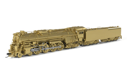 Broadway Limited Imports ATSF Class 2900 4-8-4 (10114) | Unlettered, Painted Brass | Details as #2926 Appears Today | Paragon4 Sound | Sound/DC/DCC | Smoke | HO Scale