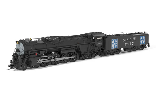 Broadway Limited Imports ATSF Class 2900 4-8-4 (10116) | #2917 | Large ATSF Heralds Fantasy Paint | Paragon4 Sound | Sound/DC/DCC | Smoke | HO Scale
