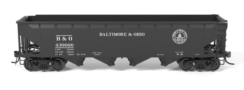 Broadway Limited Imports (10142) | ARA 70-ton 4-Bay Hopper | Mixed Variety Pack (B&O, C&O, MILW) | Pack of 6 | HO Scale [PRE-ORDER]