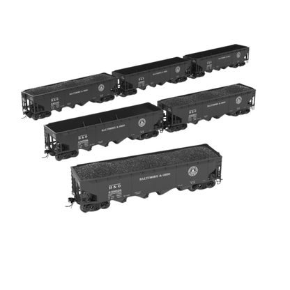 Broadway Limited Imports 10131 ARA 70-Ton 4-Bay Hopper Baltimore & Ohio (B&O) W2b “13 Great States” Pack B 6-Pack HO Scale