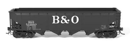 Broadway Limited Imports (10133) | ARA 70-ton 4-Bay Hopper | Baltimore & Ohio B&O W2b, Pack B | Pack of 6 | HO Scale [PRE-ORDER]