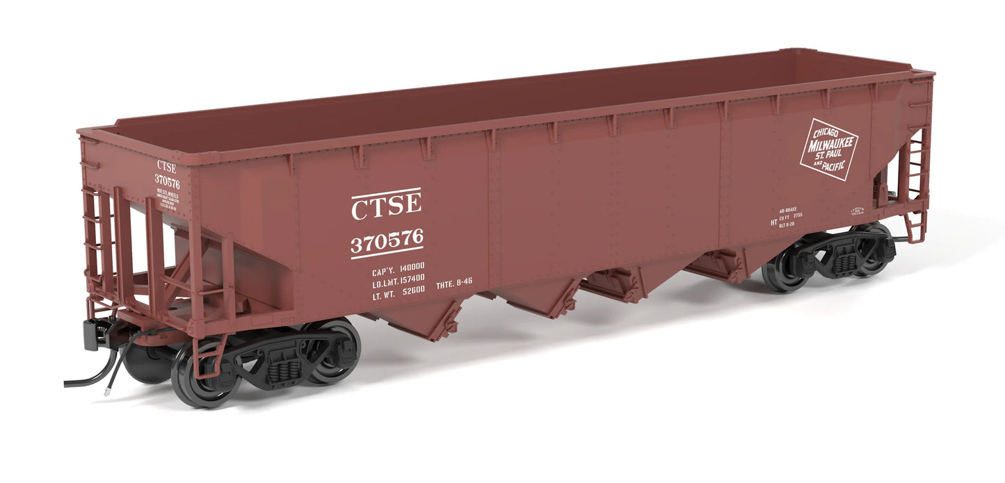 Broadway Limited Imports 10136 ARA 70-Ton 4-Bay Hopper Milwaukee Road Pack A 6-Pack HO Scale