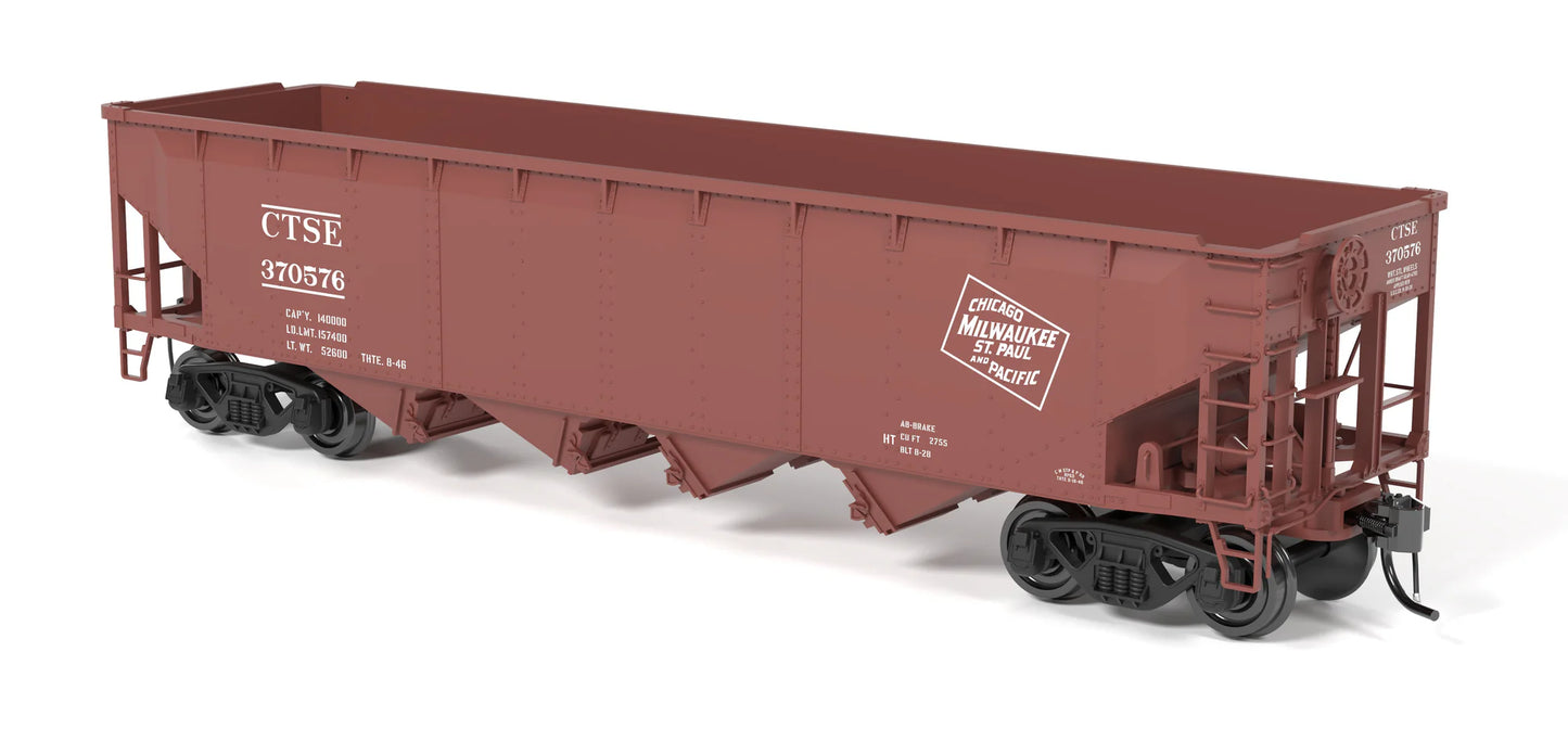 Broadway Limited Imports 10136 ARA 70-Ton 4-Bay Hopper Milwaukee Road Pack A 6-Pack HO Scale