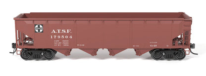 Broadway Limited Imports (10138) | ARA 70-ton 4-Bay Hopper | ATSF, Pack A | Pack of 6 | HO Scale [PRE-ORDER]