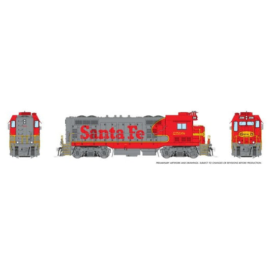 Rapido (1017501) CF7 Locomotive AT&SF Warbonnet #2598 DCC/Sound HO Scale - original Rapido manufacturer image