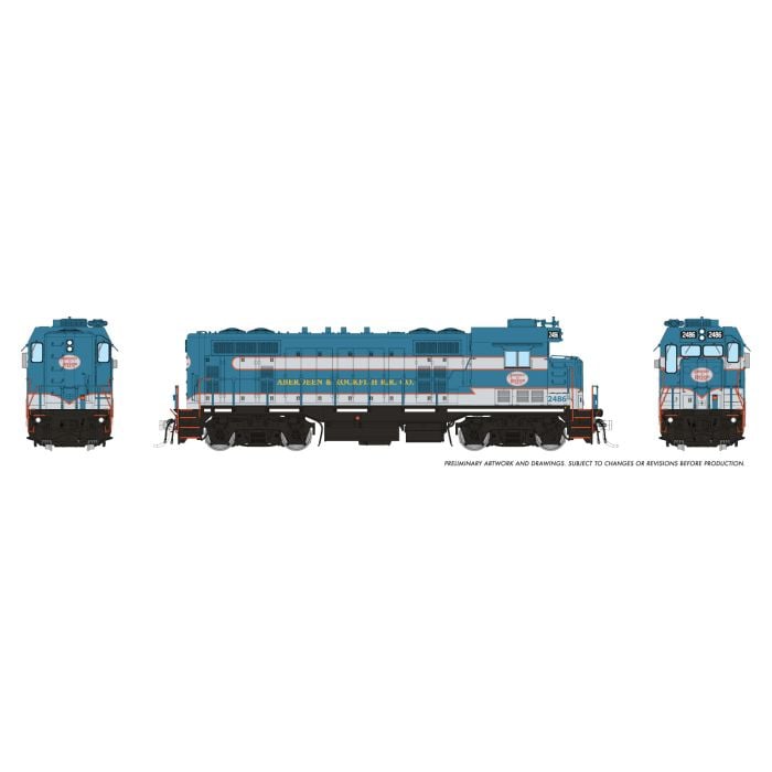 Rapido (1017002) CF7 Locomotive Aberdeen & Rockfish #2486 DC/Silent HO Scale - original Rapido manufacturer image