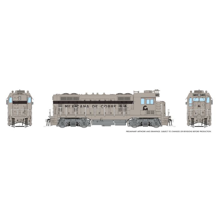 Rapido (1017509) CF7 Locomotive Mexicana De Cobre SA #F.11.9 DCC/Sound HO Scale - original Rapido manufacturer image