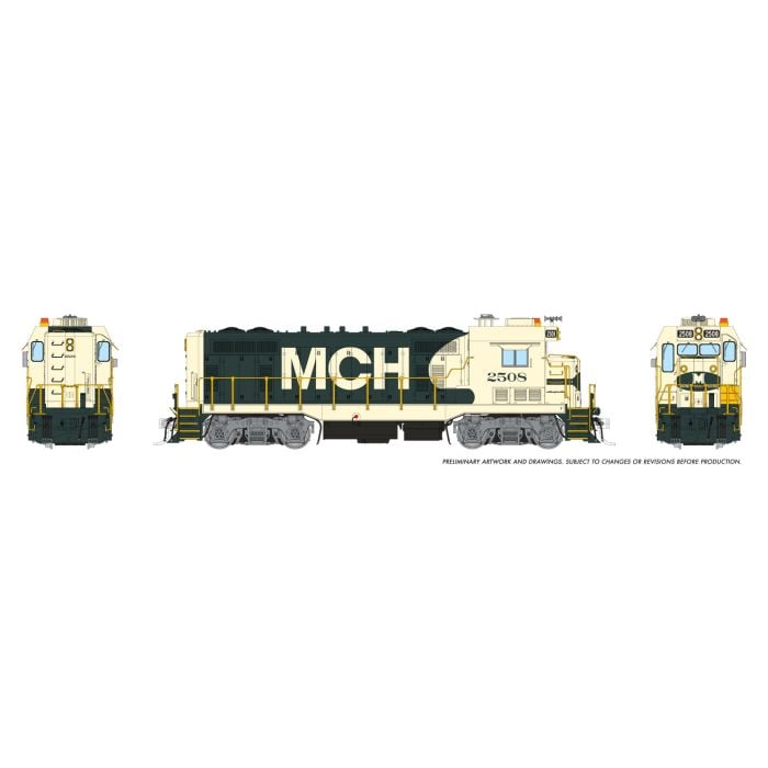 Rapido (1017017) CF7 Locomotive Midwest Coal Hauling #2627 DC/Silent HO Scale - original Rapido manufacturer image