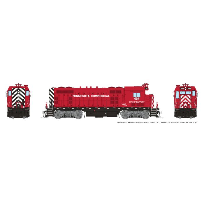 Rapido (1017518) CF7 Locomotive Minnesota Commercial #484 DCC/Sound HO Scale - original Rapido manufacturer image