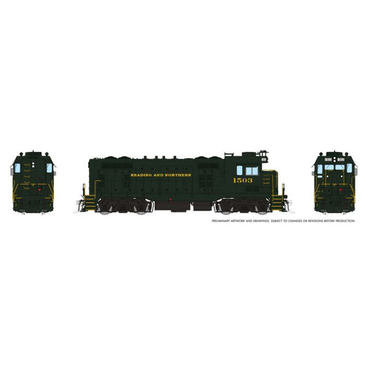 Rapido (1017522) CF7 Locomotive Reading & Northern #1503 DCC/Sound HO Scale - original Rapido manufacturer image
