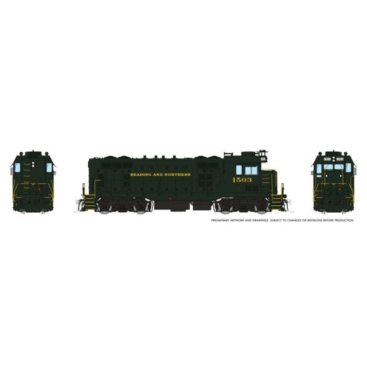 Rapido (1017523) CF7 Locomotive Reading & Northern #1504 DCC/Sound HO Scale - original Rapido manufacturer image