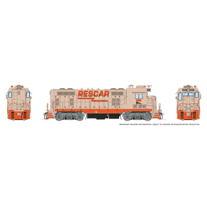 Rapido (1017024) CF7 Locomotive Rescar Companies #2507 DC/Silent HO Scale - original Rapido manufacturer image