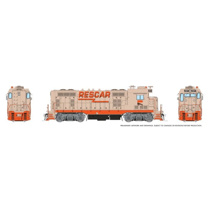 Rapido (1017524) CF7 Locomotive Rescar Companies #2507 DCC/Sound HO Scale - original Rapido manufacturer image