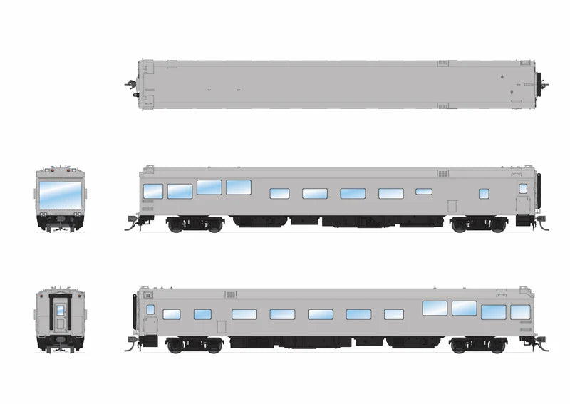 Broadway Limited Imports (10177) | Conrail-Type Track Inspection Car | Unlettered | Primer Gray | HO Scale [PRE-ORDER]