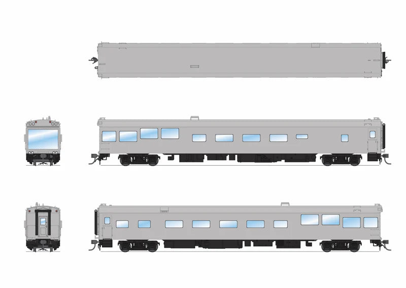 Broadway Limited Imports (10178) | CSX-Type Track Inspection Car | Unlettered | Primer Gray | HO Scale [PRE-ORDER]