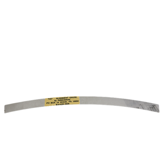 Ribbonrail 1022 • 10" Track Alignment Gauge • Curved 18" Radius • HO Scale