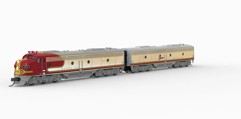 Broadway Limited Imports (10280) | EMD E8 A/B Set | ATSF 80L / 80A | 1950s Appearance | Paragon4 Sound/DC/DCC (A Unit Only, B Unit Unpowered) | N Scale [PRE-ORDER]