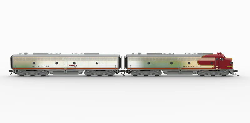 Broadway Limited Imports (10280) | EMD E8 A/B Set | ATSF 80L / 80A | 1950s Appearance | Paragon4 Sound/DC/DCC (A Unit Only, B Unit Unpowered) | N Scale [PRE-ORDER]
