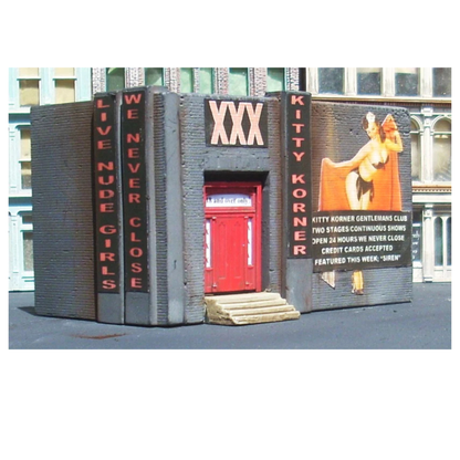 Downtown Deco (1035) • Kitty Korner • Cast-Hydrocal Kit • HO Scale