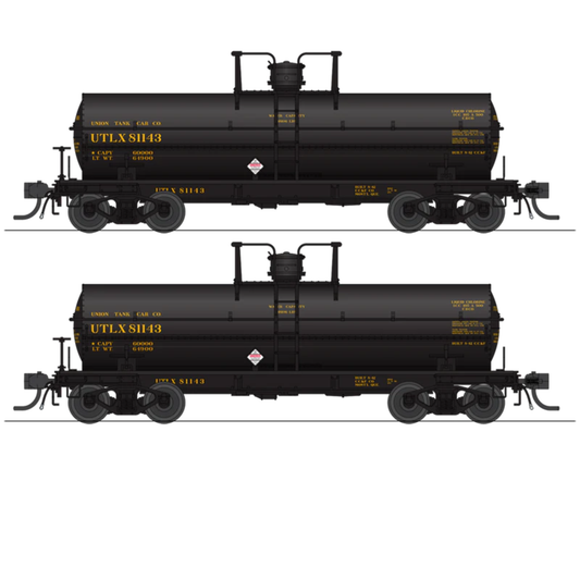 Broadway Limited Imports (10360) | 6,000 Gallon Tank Car | UTLX | 2-Pack | HO Scale [PRE-ORDER]