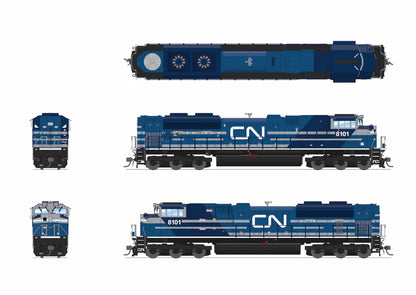 Broadway Limited Imports (10427) | EMD SD70ACe | Canadian National #8101 | Stealth/DCC-Ready | HO Scale [PRE-ORDER]