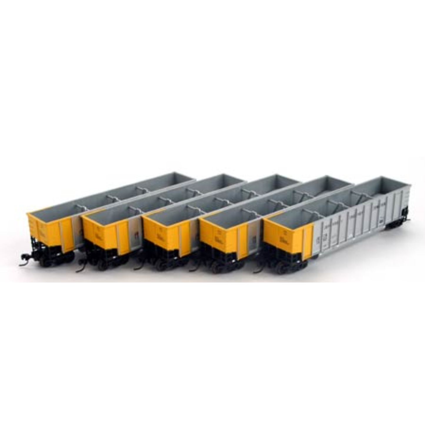 Athearn (10464) • Bethgon Coalporters • Jeffrey Energy JECX Set #2 • 5 Car Set • N Scale (Pre-Owned)