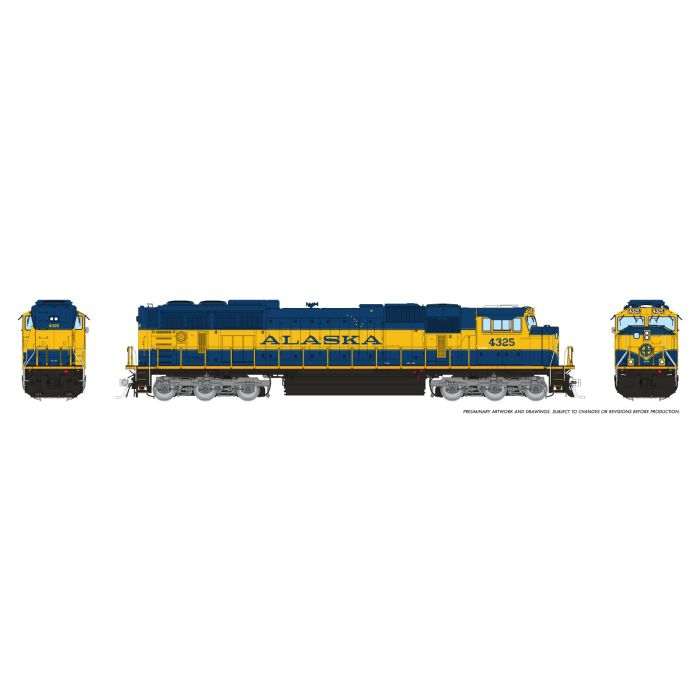Rapido (1048003) | SD70MAC w/ Flared Rad | Alaska Railroad #4325 | DC/Silent | HO Scale [PRE-ORDER]
