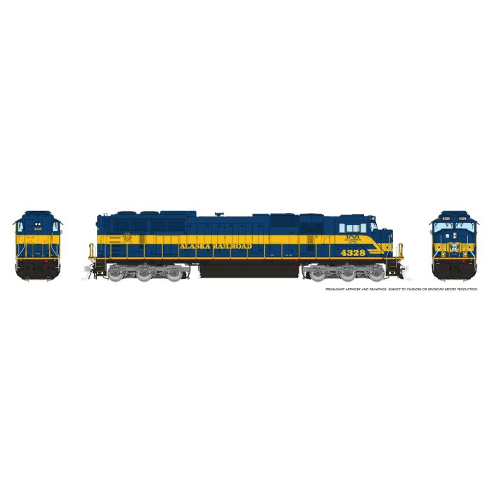 Rapido (1048504) | SD70MAC w/ Flared Rad | Alaska Railroad #4328 | Anniversary Scheme | DC/DCC/Sound | HO Scale [PRE-ORDER]
