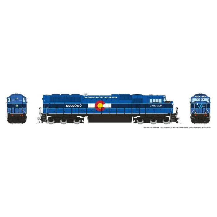 Rapido (1111017) | SD70MAC | Colorado Pacific Railroad #209 | DC/Silent | N Scale [PRE-ORDER]