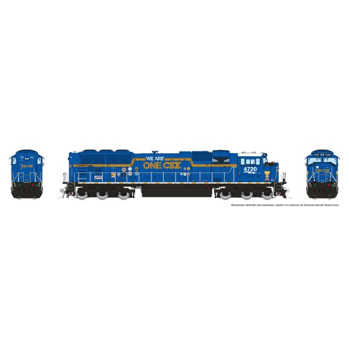 Rapido (1111027) | SD70AC w/  Flared Rad | CSX #4720 | "We Are One" Rebuild | DC/Silent | N Scale [PRE-ORDER]