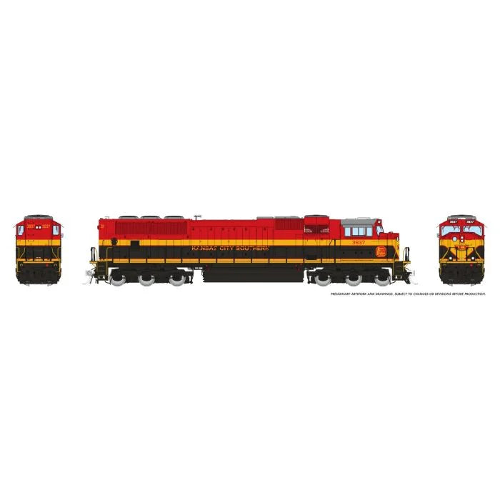 Rapido (1111531) | SD70MACe Rebuild | Kansas City Southern #3967 | Belle Scheme | DC/DCC/Sound | N Scale [PRE-ORDER]