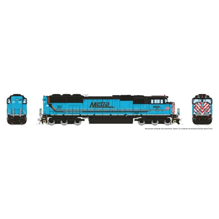 Rapido (1048532) | SD70MACH | Metra #504 | RTA Tribute Scheme | DC/DCC/Sound | HO Scale [PRE-ORDER]
