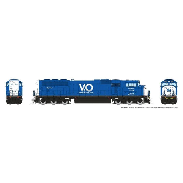Rapido (1048038) | SD70MAC | Virginian & Ohio #4086 | Home Shops Collaboration | DC/Silent | HO Scale [PRE-ORDER]