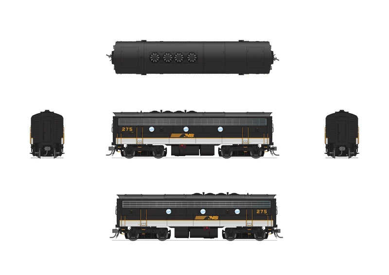 Broadway Limited 10559 EMD F7B Norfolk Southern #276 Stealth DCC-Ready HO Scale