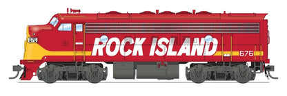 Broadway Limited 10563 EMD F7A Rock Island #677 Stealth DCC-Ready HO Scale