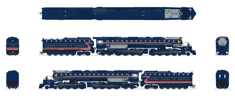 Broadway Limited Imports (10614) • Union Pacific Big Boy 4-8-8-4 #1776 • AFT 250 Fantasy Appearance • Paragon4 DC/DCC/Sound w/ Smoke • HO Scale (Pre-Order)