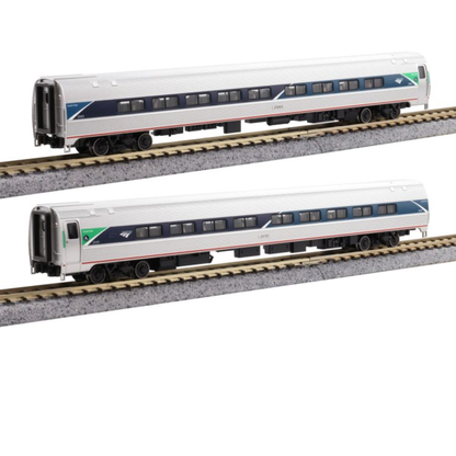 Kato Amfleet II Coach 2-Car Set Amtrak Phase VII #25003 & #25107 N Scale